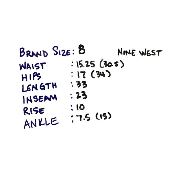 NWT Nine West Chrystie Capri Womens Size 8 Bright White Mid Rise Stretch - Picture 3 of 10